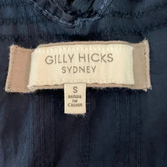 Gilly Hicks Navy Embroidered Romper - Picture 4 of 4
